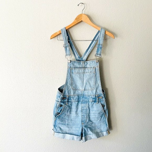 BDG Pants - bdg urban outfitters Lightwash Rolled Cuff Overall